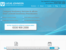 Tablet Screenshot of lucasjohnson.co.uk